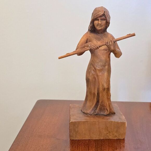 Handcrafted Brown Wooden Sculpture Made In Canada By Gordon Becker - Picture 2 of 8